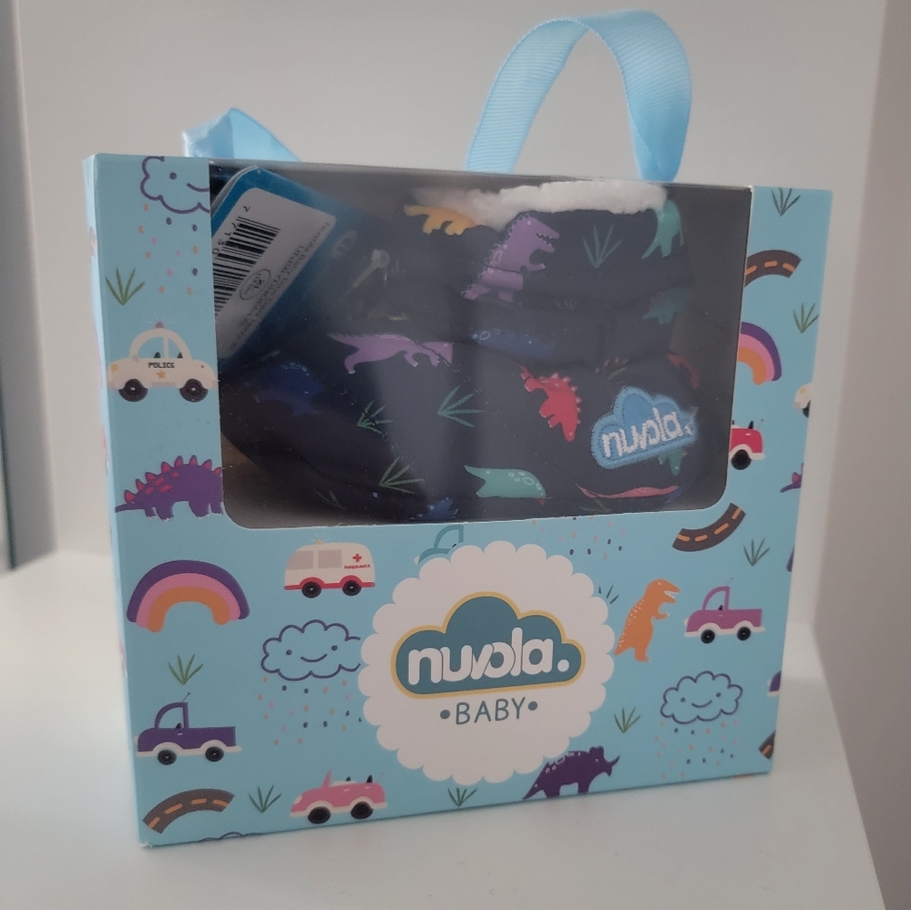 NWT Nuvola Dino Print Baby Slippers